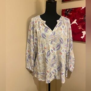 Cafe Merrekash Peasant top, size Small
